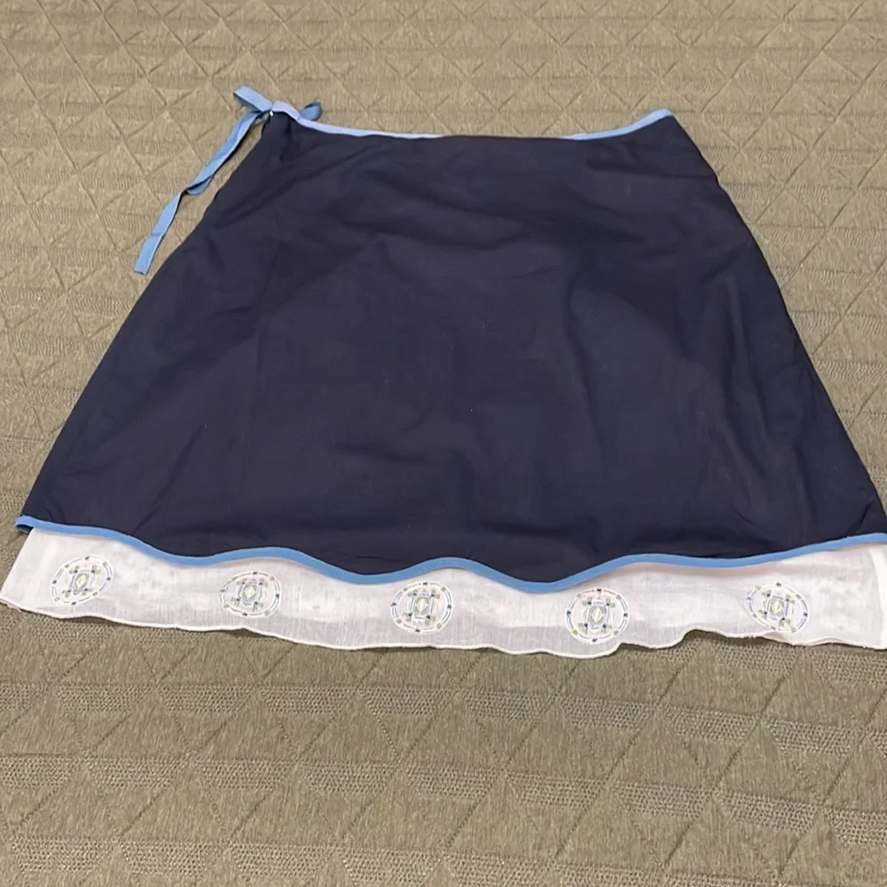 Anthropologie blue skirt 8 - Picture 4 of 14